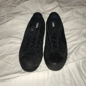 All Black Converse Size 6.5